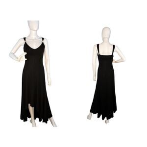 Vintage Bebe Size M Gown Sleeveless Fairy Grunge High Low Gown 90s Y2K